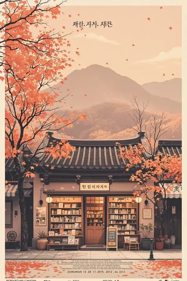南山下的秋天 治愈文艺 海报